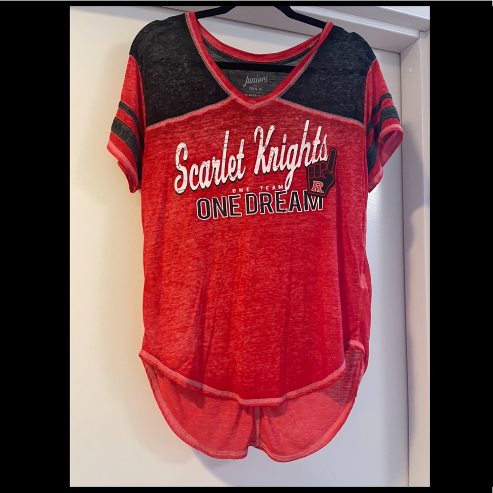 🌑 Rutgers Scarlet Knights Burnout Tee - TOP 2 for $18